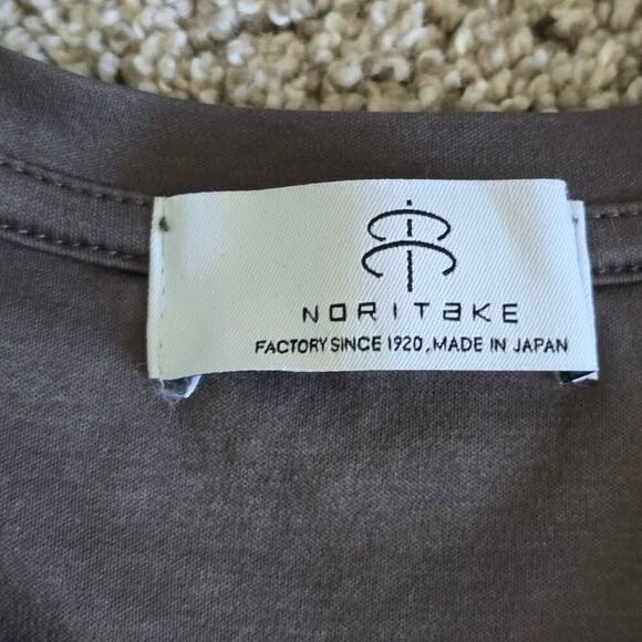 Oversized Tunic Dress Brown Slit Front Minimalist Quiet LuxuryM Made in Japan - Picture 6 of 9